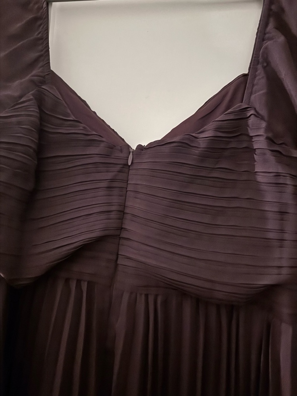Lulus Impactful Elegance Purple Tiered Balloon Sleeve Maxi Dress - Size L - Picture 8 of 8